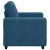 Sofa Fotel Niebieski 59 cm Aksamit