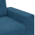 Sofa Fotel Niebieski 59 cm Aksamit