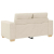 Sofa dwuosobowa obity lnem, 120 cm