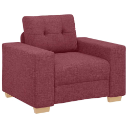 Fotel, winna czerwień, 59 cm, obity tkaniną