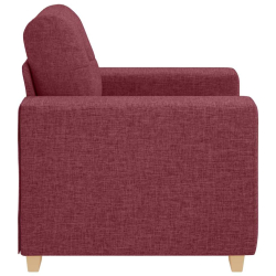 Fotel, winna czerwień, 59 cm, obity tkaniną
