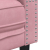 Sofa Chesterfield z wałkami, dwuosobowa, różowa, aksamit