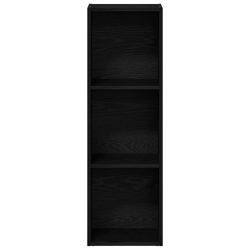 Regał biblioteczny Czarny Dąb 36x30x114 cm Drewno klejone