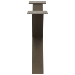 Nogi do stolika kawowego, 2 szt., naturalna stal, 70x(42-43) cm