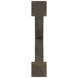Nogi do stolika kawowego, 2 szt., naturalna stal, 70x(42-43) cm