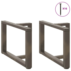 Nogi do stolika kawowego, 2 szt., 70x25x(42-43) cm, stal