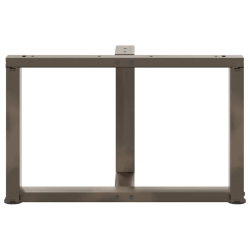 Nogi do stolika kawowego, 2 szt., 70x25x(42-43) cm, stal