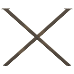 Nogi do stołu jadalnianego, 2 szt., 90x(72-73) cm, stal
