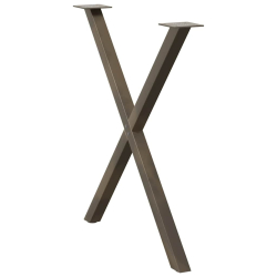 Nogi do stołu jadalnianego, 2 szt., 70x(72-73) cm, stal