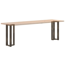 Nogi do stołu konsolowego, 2 szt., 38x25x(72-73) cm, stal