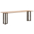 Nogi do stołu konsolowego, 2 szt., 38x25x(72-73) cm, stal