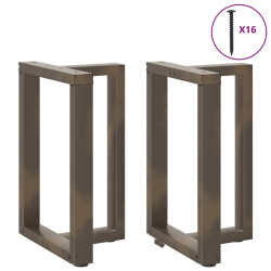 Nogi do stołu jadalnianego, 2 szt., 50x35x(72-73) cm, stal