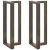Nogi do stołu barowego, 2 szt., 50x35x(100-101) cm, stal