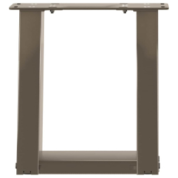 Nogi do stolika kawowego, 2 szt., naturalna stal, 30x(30-31) cm