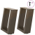 Nogi do stolika kawowego, 2 szt., naturalna stal, 30x(30-31) cm