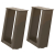 Nogi do stolika kawowego, 2 szt., naturalna stal, 30x(30-31) cm
