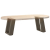 Nogi do stolika kawowego, 2 szt., naturalna stal, 30x(30-31) cm