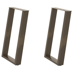 vidXL Nogi do stołu jadalnianego, 2 szt., 50x(72-73) cm, stal
