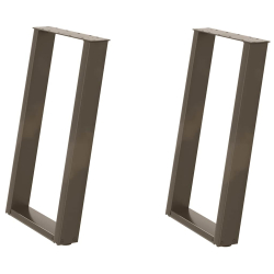 vidXL Nogi do stołu jadalnianego, 2 szt., 60x(72-73) cm, stal