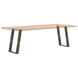 vidXL Nogi do stołu jadalnianego, 2 szt., 60x(72-73) cm, stal