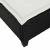 Leżak z poduszkami Czarny 55x200x25,5cm Polirattan
