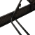 Leżak z poduszkami Czarny 55x200x25,5cm Polirattan