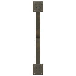 Nogi do stolika kawowego, 2 szt., naturalna stal, 70x(42-43) cm