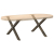 Nogi do stolika kawowego, 2 szt., naturalna stal, 70x(42-43) cm