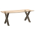 Nogi do stołu jadalnianego, 2 szt., 70x(72-73) cm, stal