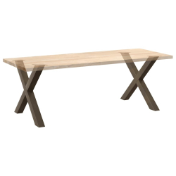 Nogi do stołu jadalnianego, 2 szt., 90x(72-73) cm, stal
