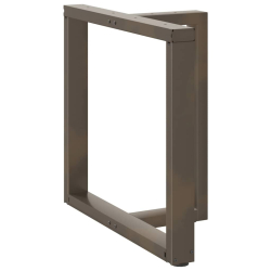 Nogi do stołu jadalnianego, 2 szt., 70x35x(72-73) cm, stal