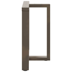 Nogi do stołu jadalnianego, 2 szt., 70x35x(72-73) cm, stal