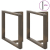 Nogi do stołu jadalnianego, 2 szt., 90x35x(72-73) cm, stal