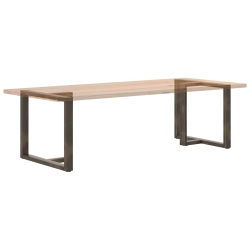 Nogi do stołu jadalnianego, 2 szt., 100x35x(72-73) cm, stal