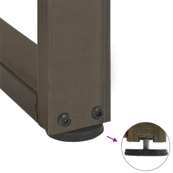 Nogi do stołu jadalnianego, 2 szt., 100x35x(72-73) cm, stal