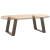 Nogi do stolika kawowego, 2 szt., naturalna stal, 60x(42-43) cm