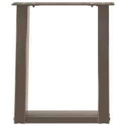 Nogi do stolika kawowego, 2 szt., naturalna stal, 28x(42-43) cm