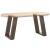 Nogi do stolika kawowego, 2 szt., naturalna stal, 28x(42-43) cm