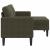 Sofa 2-osobowa z szezlongiem w kształcie litery L