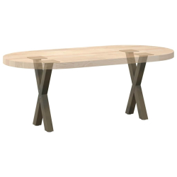 Nogi do stolika kawowego, 2 szt., naturalna stal, 28x(42-43) cm