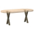Nogi do stolika kawowego, 2 szt., naturalna stal, 28x(42-43) cm