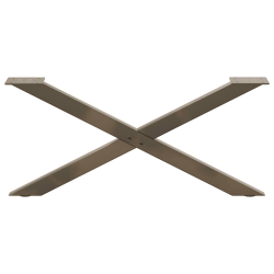 Nogi do stolika kawowego, 2 szt., naturalna stal, 70x(30-31) cm