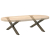 Nogi do stolika kawowego, 2 szt., naturalna stal, 70x(30-31) cm