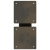 Nogi do stolika kawowego, 2 szt., naturalna stal, 40x(30-31) cm