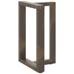 Nogi do stołu jadalnianego, 2 szt., 60x35x(72-73) cm, stal