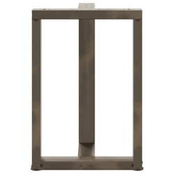 Nogi do stołu jadalnianego, 2 szt., 60x35x(72-73) cm, stal