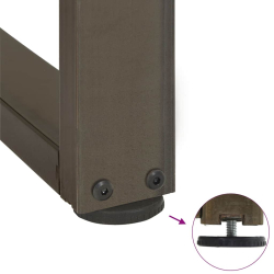 Nogi do stołu jadalnianego, 2 szt., 60x35x(72-73) cm, stal