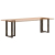 Nogi do stołu jadalnianego, 2 szt., 60x35x(72-73) cm, stal
