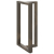 Nogi do stołu barowego, 2 szt., 60x35x(100-101) cm, stal
