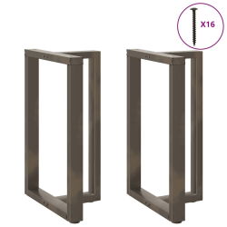Nogi do stołu barowego, 2 szt., 60x35x(90-91)cm, stal